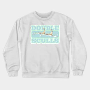 Giraffes rowing regatta double sculls Crewneck Sweatshirt